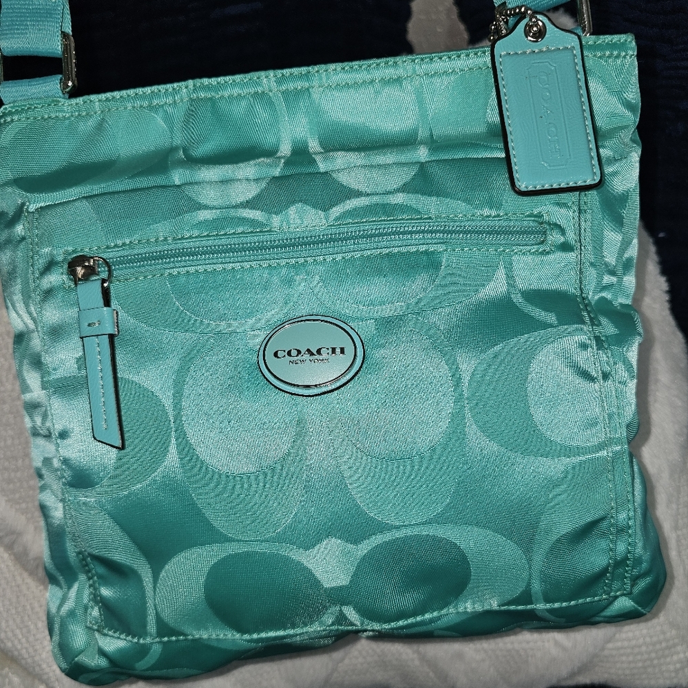 Coach Crossbody Teal Shoulder Bag